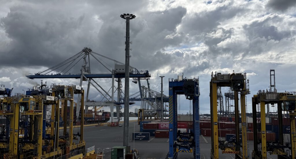 Straddles and cranes at the Port of Auckland 2025