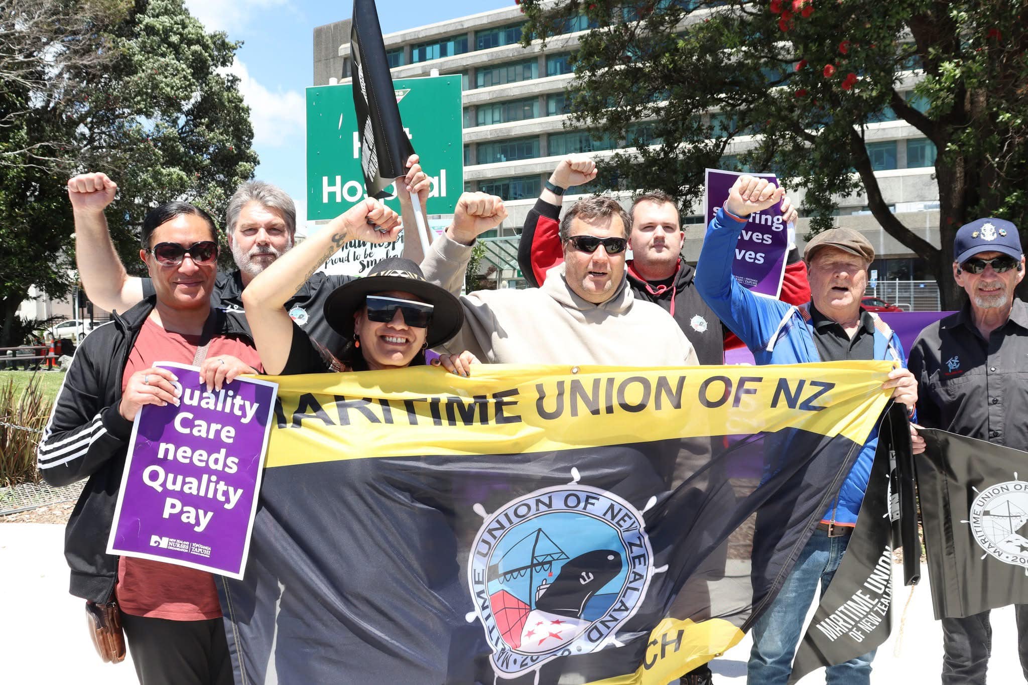 MUNZ Wellington members support nurses, 2025