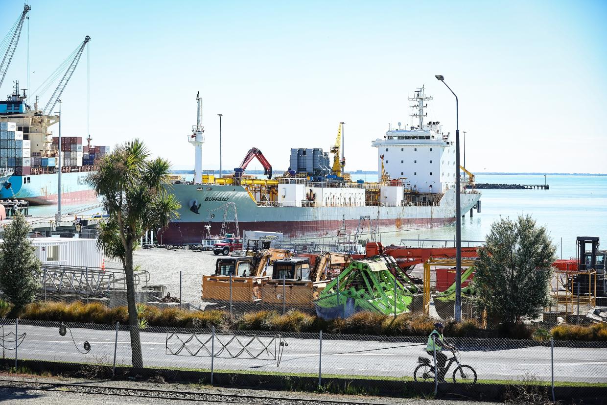 MV Buffalo at Port of Timaru October 2025
